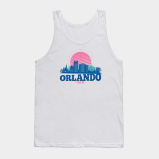 Retro Orlando, Florida Skyline Tank Top